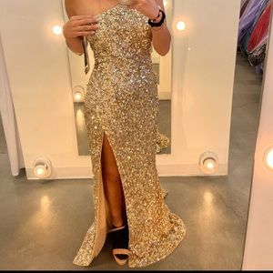 Gold Prom Dress